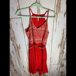 Lily rose belted high low dress size large